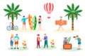 Travel Concept Set vector illustration Royalty Free Stock Photo