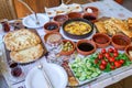 Turkish breakfast and tomato stock photo