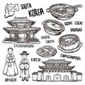 Travel concept of south Korea