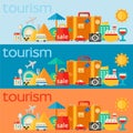 Travel concepts banners