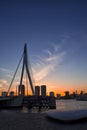 Travel Concepts, Ideas and Destinations.Picturesque View of Erasmus Bridge