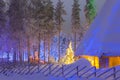 Travel Concepts and Ideas. Marvelous Lapland Houses in Suomi Village