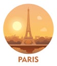 Travel destination Paris icon