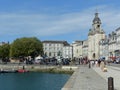 Seaside promenade in the city of La Rochelle in France.