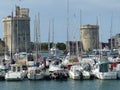 Ancient harbour of La Rochelle in France.