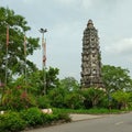 Religious Asian tower of the Pagoda of Co Le in north of Vietnam.