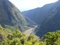 Mountains of the Reunion Island in the Indian ocean.