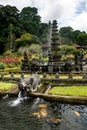 Travel destination. Water Palace of Tirta Gangga in East Bali, Indonesia Royalty Free Stock Photo