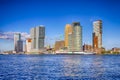 Travel Destinations. Cityscape View of Rotterdam Harbour and Port