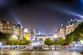 Travel Destinations. Porto City hall At Night At Twilight Royalty Free Stock Photo