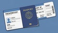 Travel Documents Passport Ticket Identification Royalty Free Stock Photo