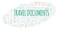 Travel Documents word cloud Royalty Free Stock Photo