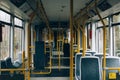 Inside Metrolink Tram in Machester Royalty Free Stock Photo