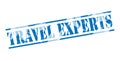 Travel experts blue stamp