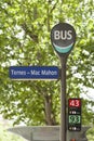 Travel France: Bus stop in Paris