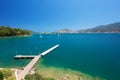 Travel Greece. Spectacular view in Poros Island. Summer holiday