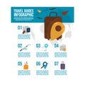 Travel guides infographi template design Royalty Free Stock Photo