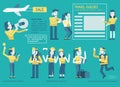 Travel guides Infographic set