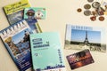 travel guides. travel souvenirs and postcards, tourist information Royalty Free Stock Photo