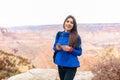 Travel hiking woman at Grand Canyon Royalty Free Stock Photo