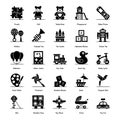 Pack Of Toys solid Icons