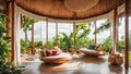 travel home villa eco-friendly Thai rest , vacation decoration beautiful furniture sunny design exotic summer