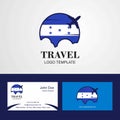 Travel Honduras Flag Logo and Visiting Card Design