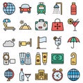 Travel and Hotel Isolated Vector icon which can easily modify or edit Royalty Free Stock Photo