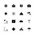 Travel solid icon design