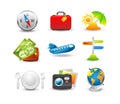 Travel icon set Royalty Free Stock Photo