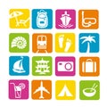 Travel icon set Royalty Free Stock Photo