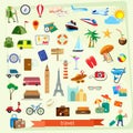 Travel icon set Royalty Free Stock Photo