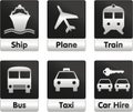 Travel icons set Royalty Free Stock Photo