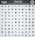 Travel icons set