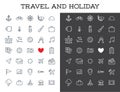 Travel Icons Vector Set, Great for All Purposes