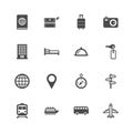 Travel icons Royalty Free Stock Photo