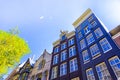 Travel Ideas and Concepts. Traditional Amsterdam Houses