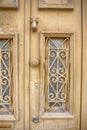 Travel ideas. Traditional Portuguese Architecture in Lisbon. Fascade of Old Traditional Door Lisbon in Portugal Royalty Free Stock Photo