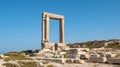 Temple of Apollo, Portara of Naxos in Greece. Royalty Free Stock Photo