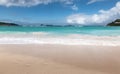 White sand beach in the Caribbean. St Jean beach, St Barth, West Indies. Royalty Free Stock Photo