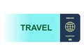 Travel. Immune passport. For travel for people vaccinated or recovered from COVID-19. Isolated
