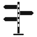 Travel indicator icon, simple style
