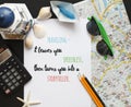 Travel inspiration quotes lettering.