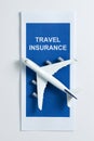 Travel insurance brochure Royalty Free Stock Photo