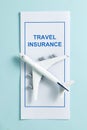 Travel insurance brochure Royalty Free Stock Photo