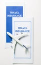 Travel insurance brochures Royalty Free Stock Photo