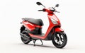 Travel Isolated Electric Scooter on White Background Royalty Free Stock Photo