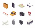 Travel Isometric icon, Vector icon illustration