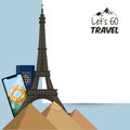 Travel journey and tourism places Royalty Free Stock Photo