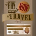 Travel label Royalty Free Stock Photo